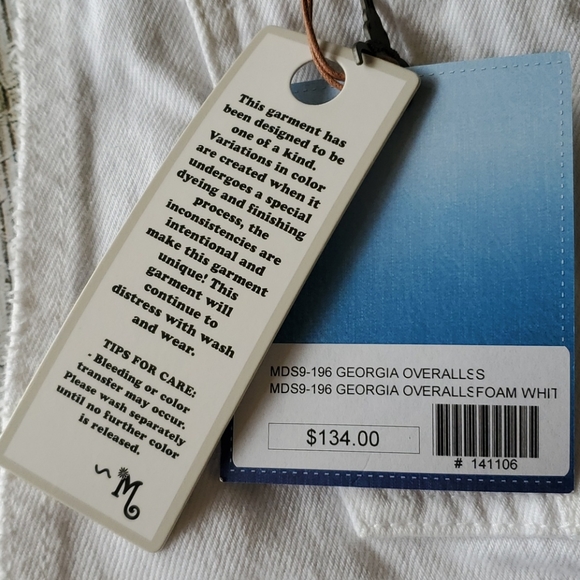 MuMu Blue white Jean overall dress - Picture 4 of 9